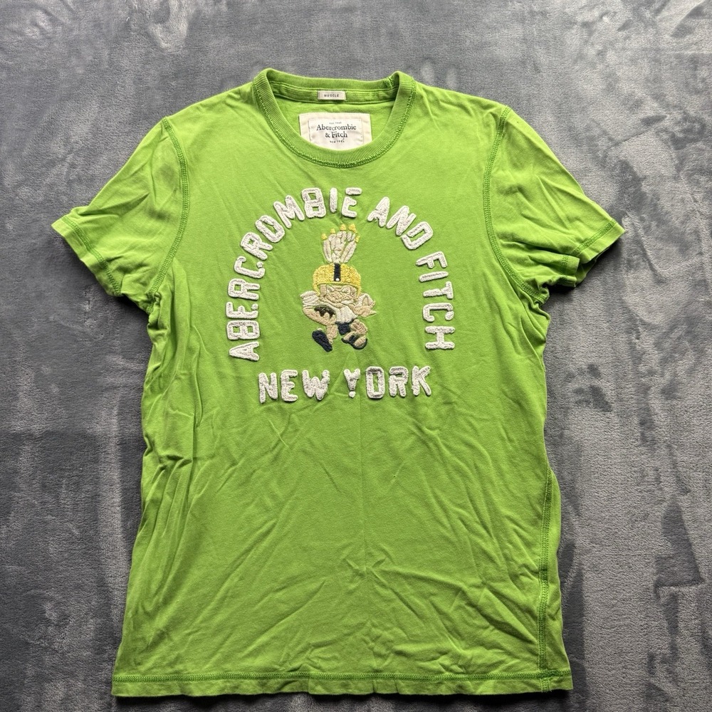 Vintage Y2K Abercrombie And Fitch New York Chief Football Player Muscle Shirt XL